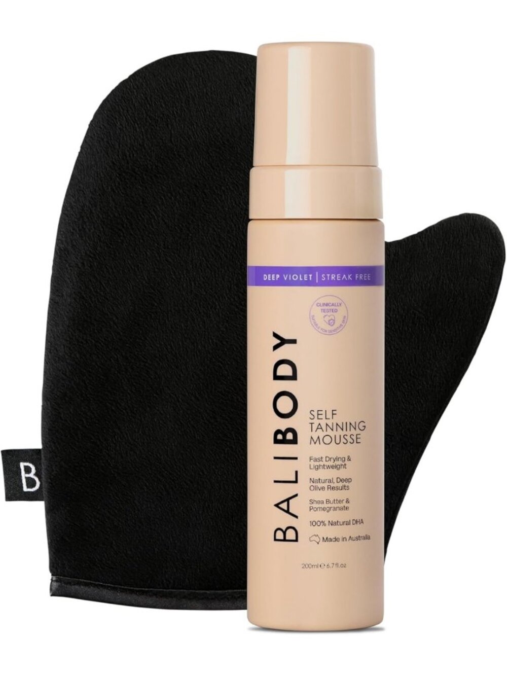 Self-Tanning Mousse & Mitt Bundle | Streak-Free, Natural Bronzed Glow | Vegan